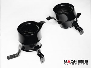 Alfa Romeo Giulia Exhaust Trim Ring Set - Gloss Black